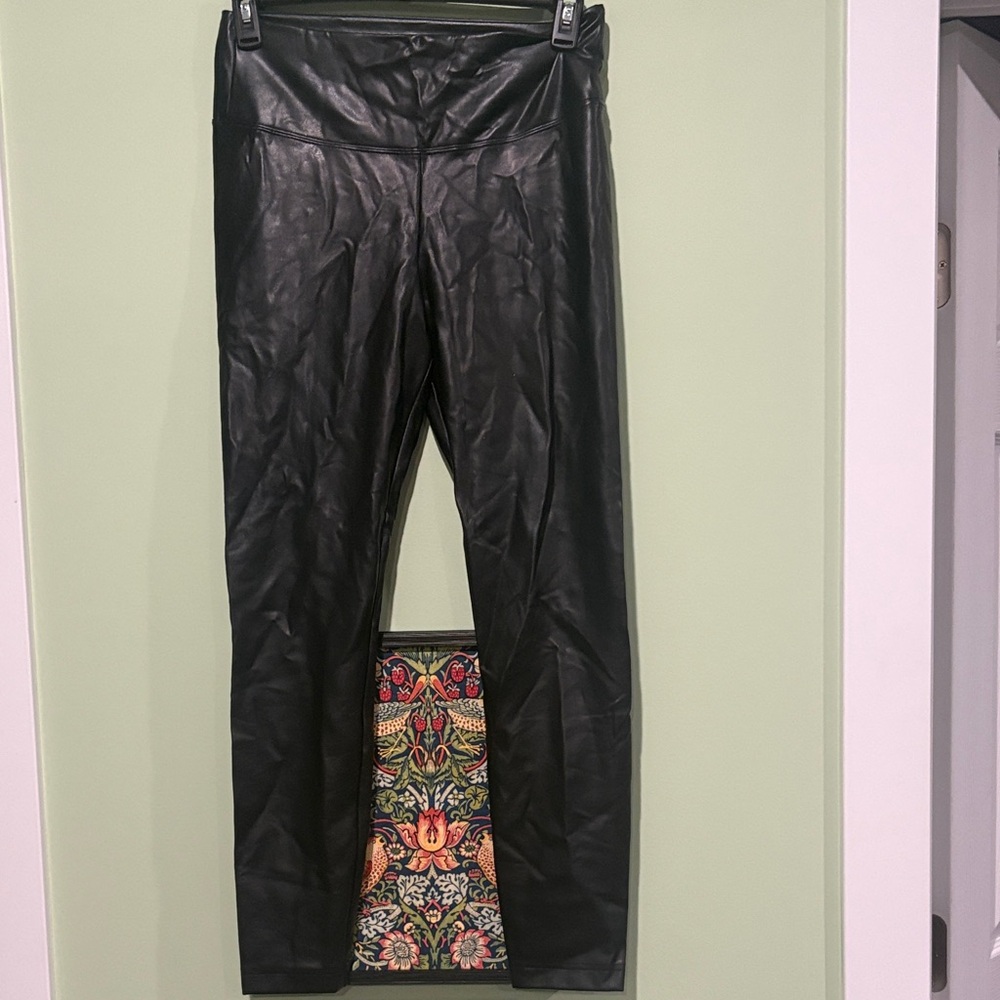 White House Black Market Black Faux Leather Leggings